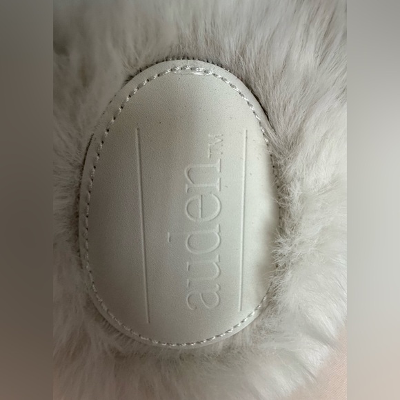 Auden Brand Silver Sequin Fur-Lined Women's Slippers Size Large (9-10), NWT - Picture 5 of 6